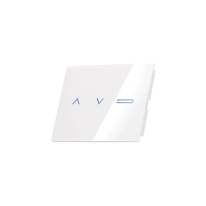 [00131406 ] SW-3GEV1T1/W اباجور+مفرد ابيض ذكي لعلبة /3 SEMICOM 
