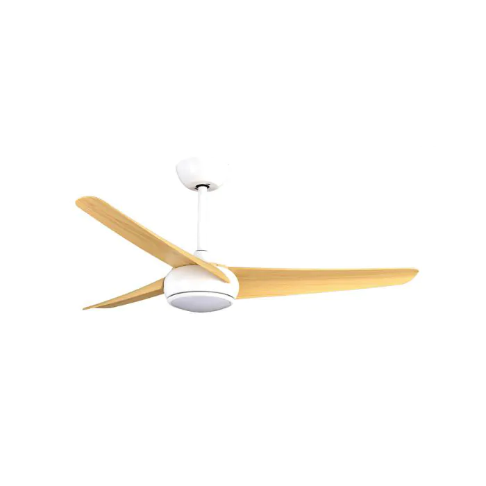 [ ] SM-3721WW52/25CT مروحة سقف انارة مع ريموت ابيض + خشبي SEMICOM DANIEL 52" CCT 25W ## 