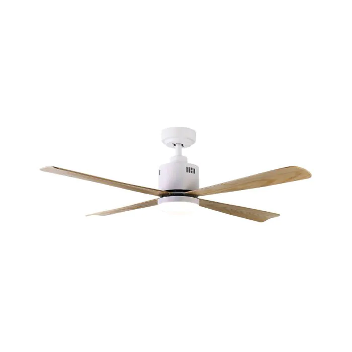 [ ] SM-DC8551W/25CT مروحة سقف انارة مع ريموت ابيض + خشبي SEMICOM NORDIC 52" CCT 25W ## 