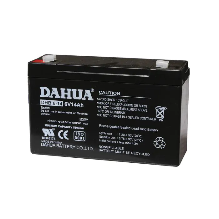 [74550 ] DHB6-14 بطارية SEMICOM DAHUA 6V 14AH ## 