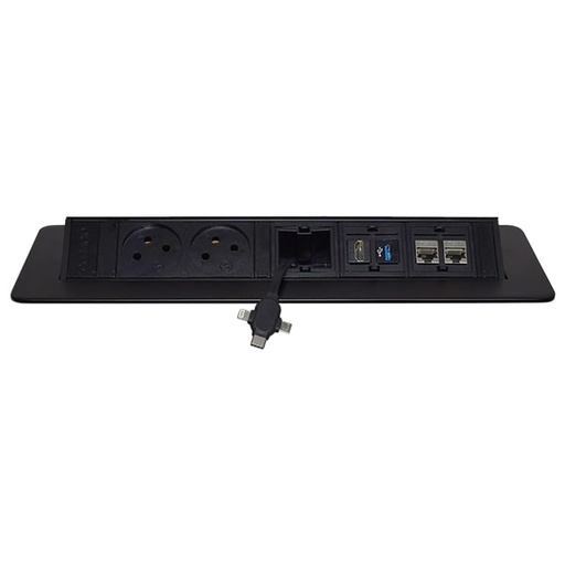 [898100 ] IL-52 علبة مكتب 2 ابريز و حامل كستون /6 اسود eufficio Innera Leisure ## 