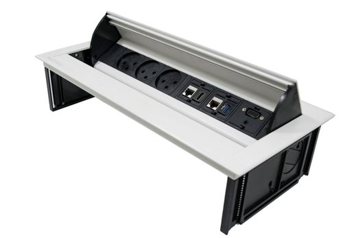 [258328 ] IM-63 علبة مكتب 3 اباريز و حامل كستون /6 ابيض eufficio Innera Molle ## 