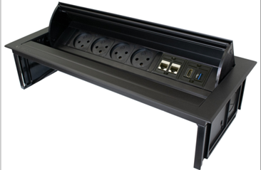 [00259813] IM-64 علبة مكتب 4 اباريز و حامل كستون /4 اسود eufficio Innera Molle ## 