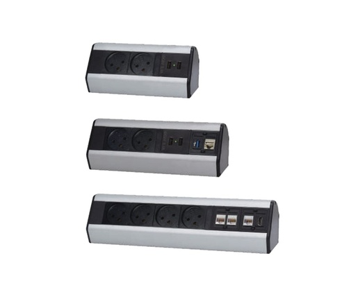 [00256850] EV-22 علبة مكتب 3 ابريز اسود + سكني eufficio Exterio Vital ## 