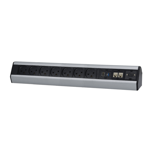 [898544 ] EV-1007 علبة مكتب 7 اباريز و حامل كستون /6 اسود + سكني eufficio Exterio Vital ## 