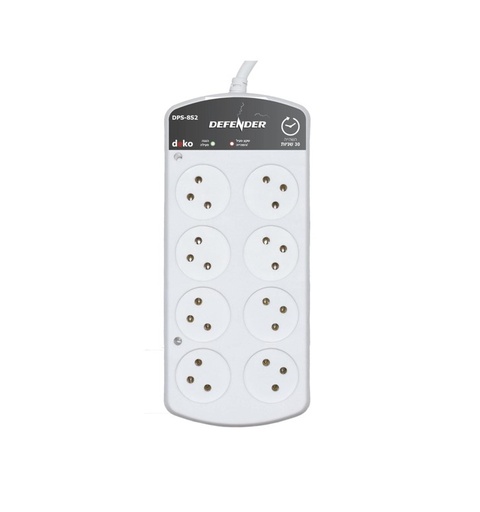 [6904408 ] DPS-8S3 حماية برق موزع /8 مع انتظار 0.5 دقيقة مع كابل 1 متر DEKO ## 