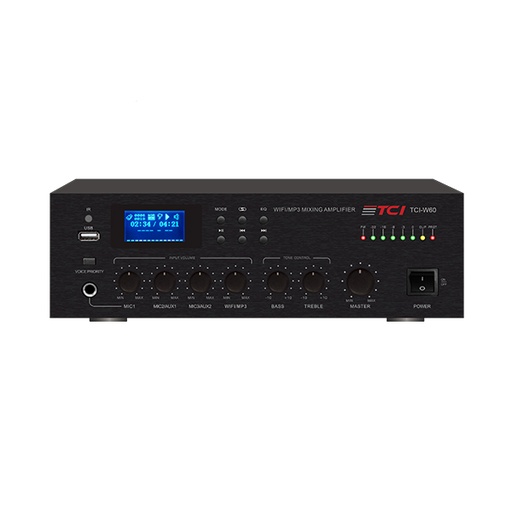 [0TCI-W60] TCI-W60 WiFi/MP3/BT Mixer Amplifier 60W 