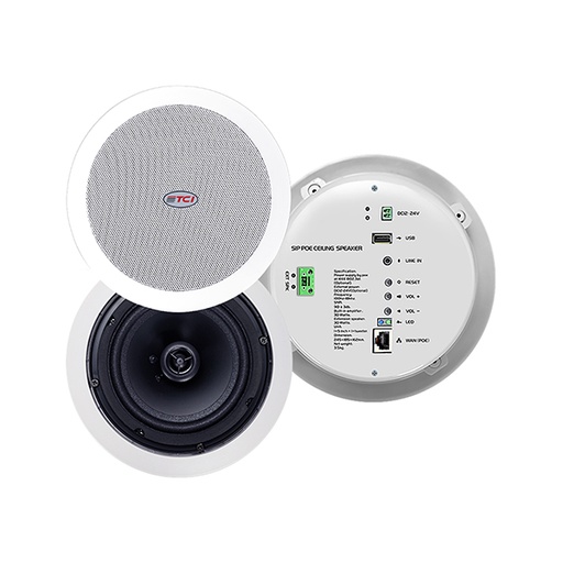[TCI-C30P] TCI-C30POE POE Ceiling Speaker 