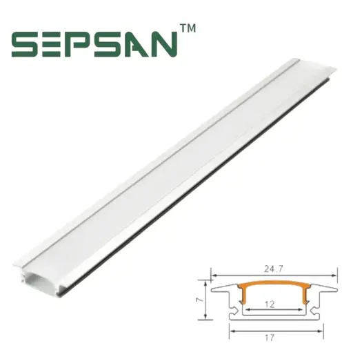 [00331707] 331707 بروفيل المنيوم داخلي ابيض 17*7 SEPSAN ##    