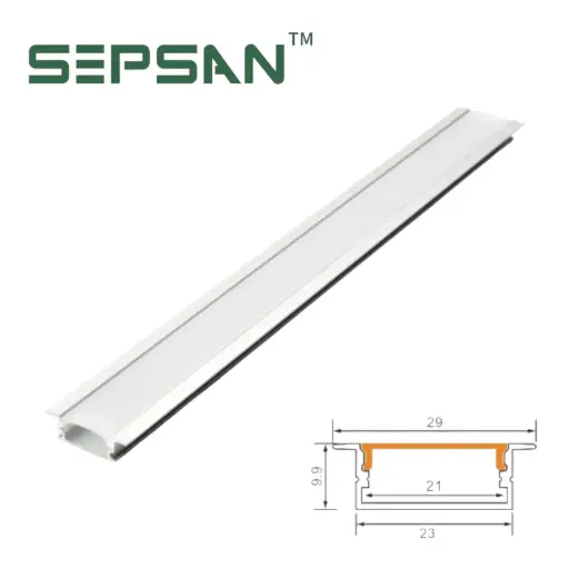 [00332310] 332310 بروفيل المنيوم داخلي ابيض 23*10 SEPSAN ##   