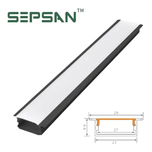 [03323101] 3323101 بروفيل المنيوم داخلي اسود 23*10 SEPSAN ##  