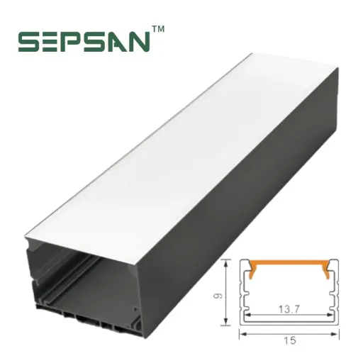 [03415091] 3415091 بروفيل المنيوم خارجي اسود 15*9 SEPSAN ##   