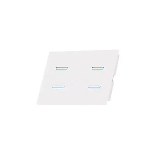 [00144338] SW-4GEV4/W مفتاح /4 ابيض ذكي لعلبة /4 SEMICOM ##