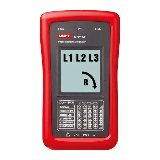 [010.261A] UT261A جهاز قياس تسلسل ودوران محرك UNI-T 40V-690V#