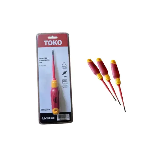 [00994100] T-SL4-001  مفك مبسط معزول 100*4 TOKO ##