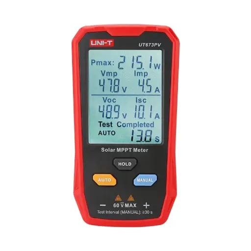 [0010.673] UT673PV جهاز فحص الواح شمسية UNI-T MPPT ##