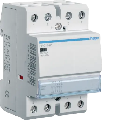 [0043.442] ESC442 كونتاكتور HAGER 40A 2NO+2NC ##