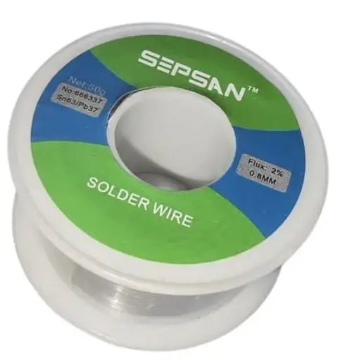 [00666337] 666337 سلك لحام قصدير قطر 0.8ملم SEPSAN 50G ##