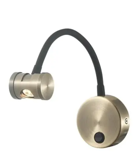 [00190294] 90294BRASSوحدة انارة جنب شبات 3W 30K ذهبي GOLDEN##