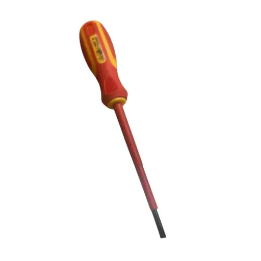 [025.4100] x 80-7211-02 مفك مبسط  4*100 احمر 1000 فولت  ##