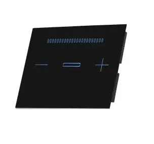 [00131512] SW-3GEVDIM1/B مفتاح ديمر اسود ذكي لعلبة /3 SEMICOM