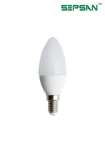 [00606614] 606614 لمبة بلحة  SEPSAN 6000K 6W E14 سبسان ##