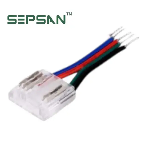 [00351104] 351104راس شريطRGB لد 4P  10MM سريع التوصيل SEPSAN