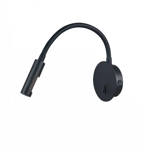 [00390294] 90294BK وحدة انارة جنب شبات 3W 30K اسود GOLDEN##