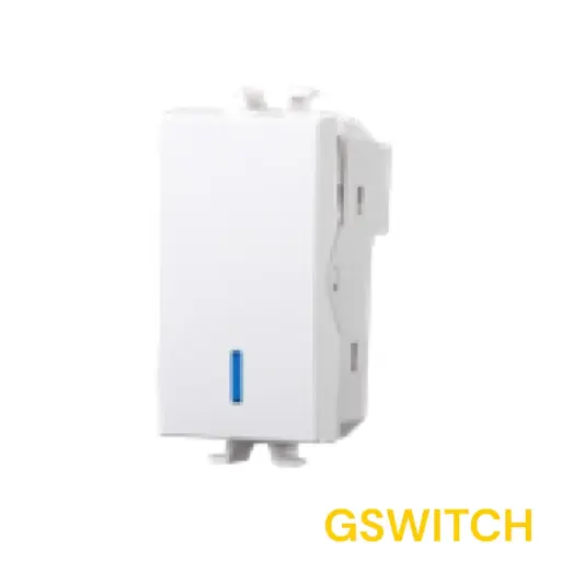 [00520507] 411504 مفتاح درج مضيء ض.ازرق ابيض جولدنGSWITCH ##