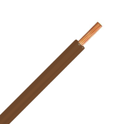 [00080602] H07V-K  سلك شعرات 6 ملم  بني  (( سعر المتر )) ## 