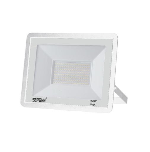 [04361001] 4361001 كشاف رفيع SMD SEPSAN LED 100W جسم ابيض ## 