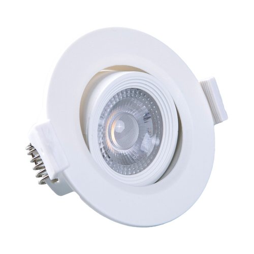 [00065071]  65071  سبوت 7W  مدور  SEPSAN 6000K جسم ابيض((50)) 