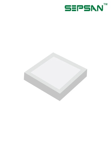 [00064121] 64121 بنيل 12W خارجي مربع ابيض SEPSAN 6000Kك((40)) 