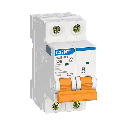 [12-225-1 ] NXB-63 25/2/C 6KA   قاطع CHINT 25A  2*25  ## 