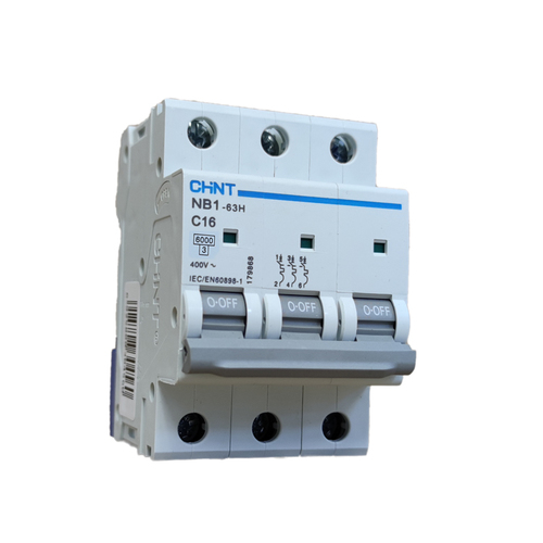 [0033.316] NXB-63 16/3/C 6KA  قاطع CHINT3*16A تيكن ## 