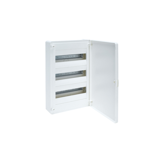 [00043610] VS312P   لوحة / 36  HAGER خارجي ابيض ## 