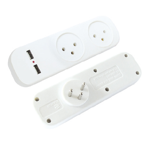[T02-2USB ] 5055 موزع/2 +2 ابريز USB محول فايسبورد او باتيا## 