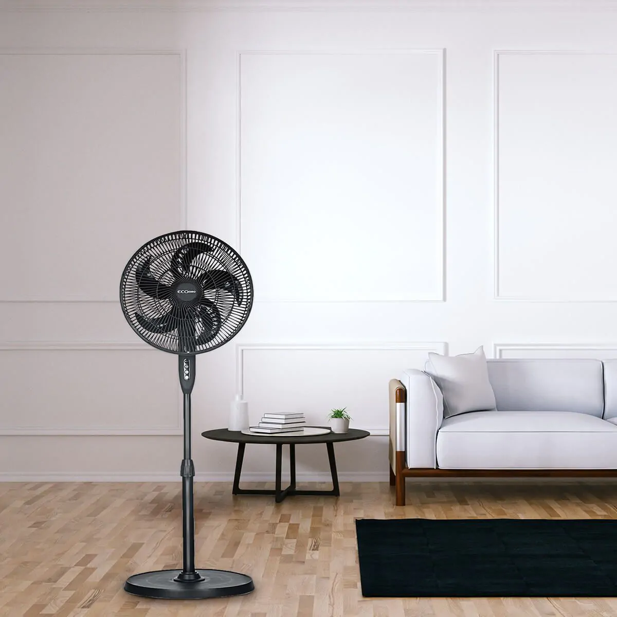 [018.1621] HAFA-16XWB  مروحة عامود 16" 50W اسود هيونداي ## 